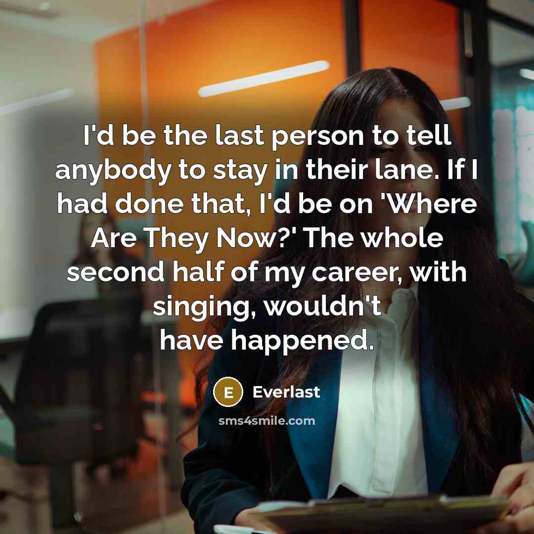 “I'd be the last person to tell anybody to stay…” quote by Everlast