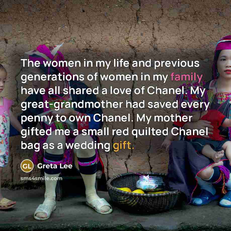 “The women in my life and previous generations of women…” quote by Greta Lee