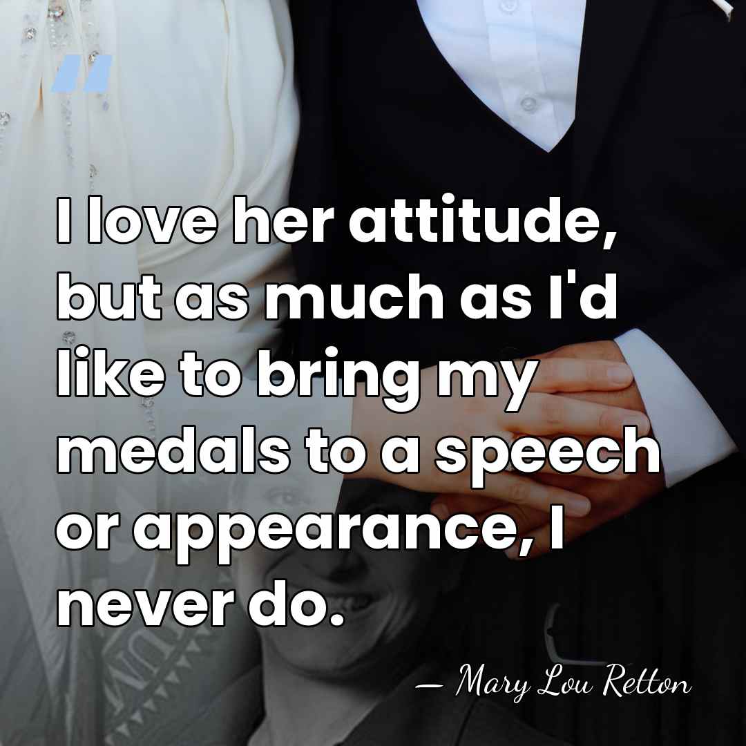 I love her attitude, but as much as I'd like to bring&hellip; - Mary Lou Retton