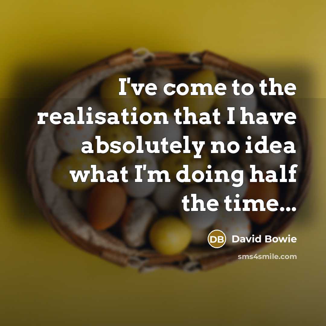 “I've come to the realisation that I have absolutely no…” quote by David Bowie