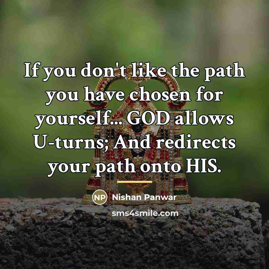 “If you don't like the path you have chosen for…” quote by Nishan Panwar