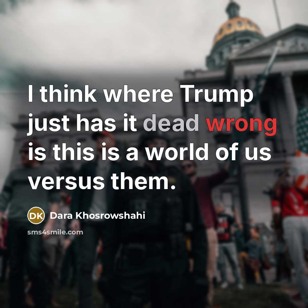 “I think where Trump just has it dead wrong is…” quote by Dara Khosrowshahi