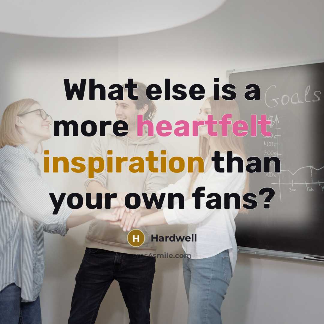 “What else is a more heartfelt inspiration than your own…” quote by Hardwell