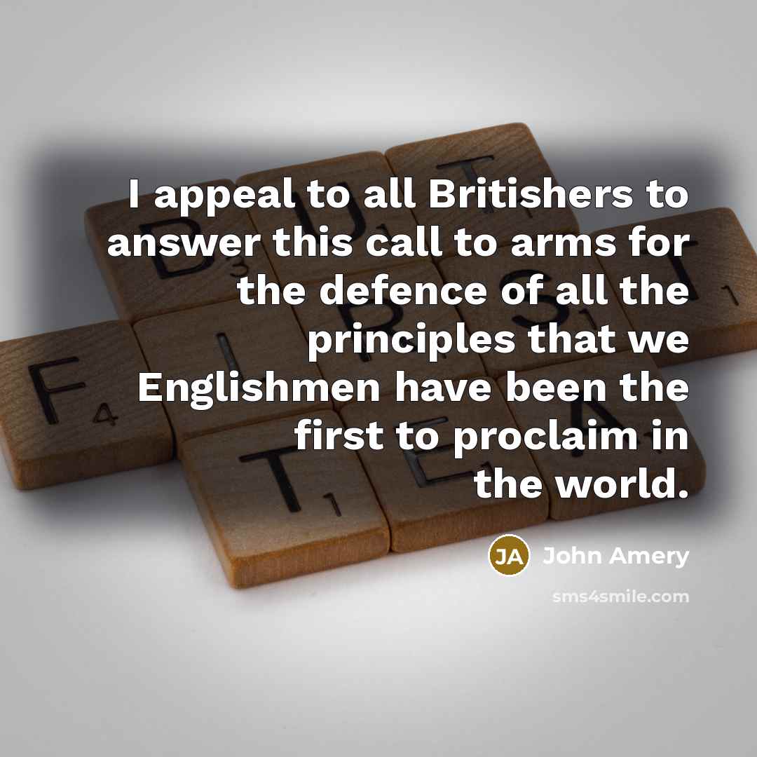 “I appeal to all Britishers to answer this call to…” quote by John Amery