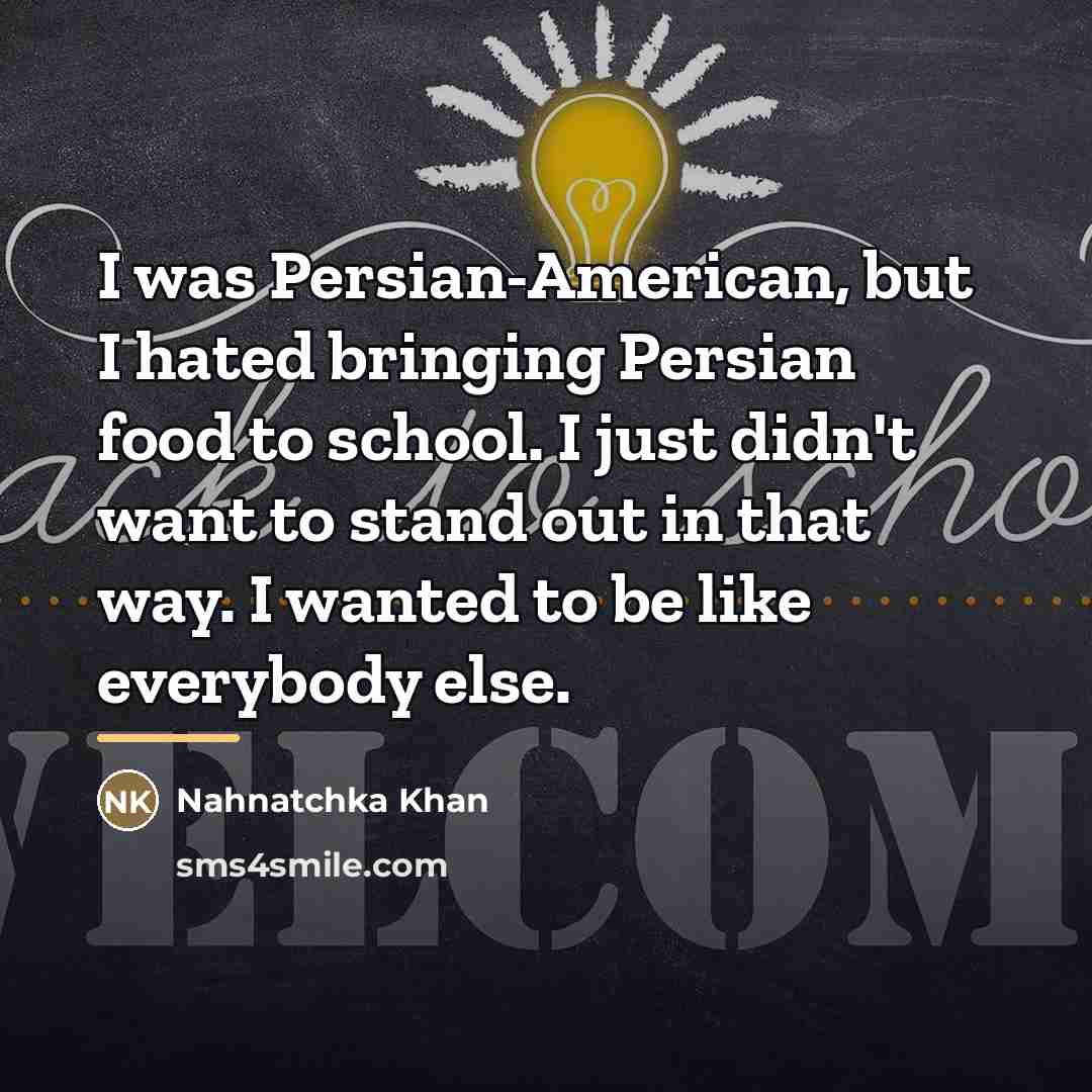 “I was Persian-American, but I hated bringing Persian food to…” quote by Nahnatchka Khan