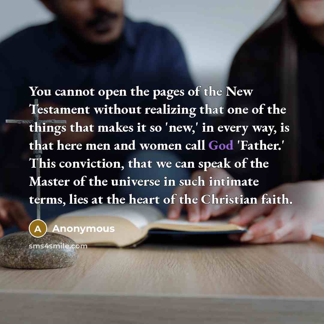 “You cannot open the pages of the New Testament without…” quote by Anonymous