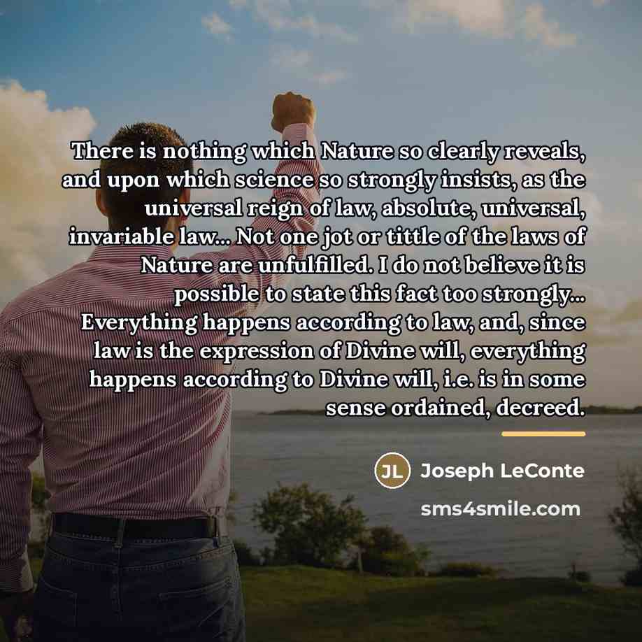 “There is nothing which Nature so clearly reveals, and upon…” quote by Joseph LeConte