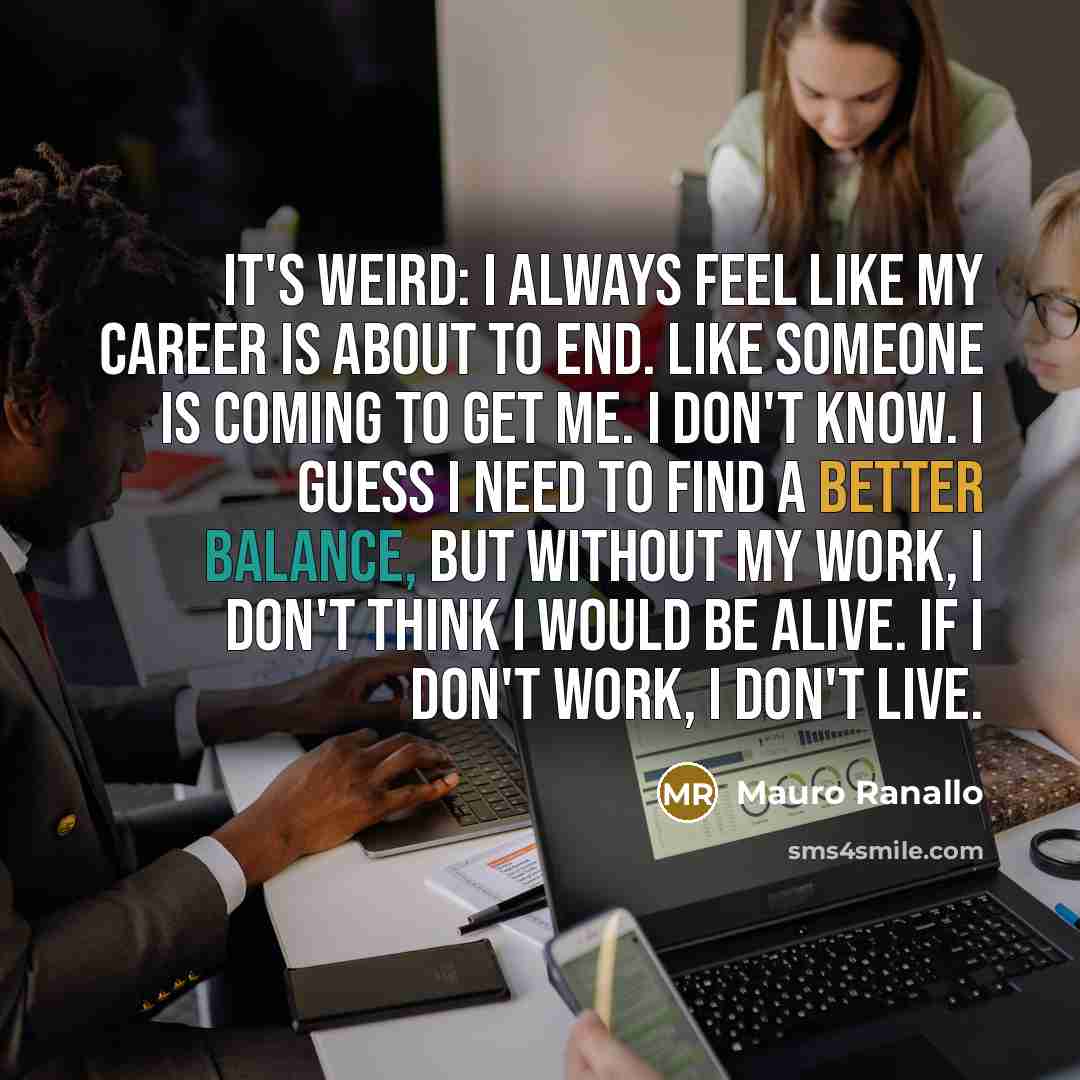“It's weird: I always feel like my career is about…” quote by Mauro Ranallo