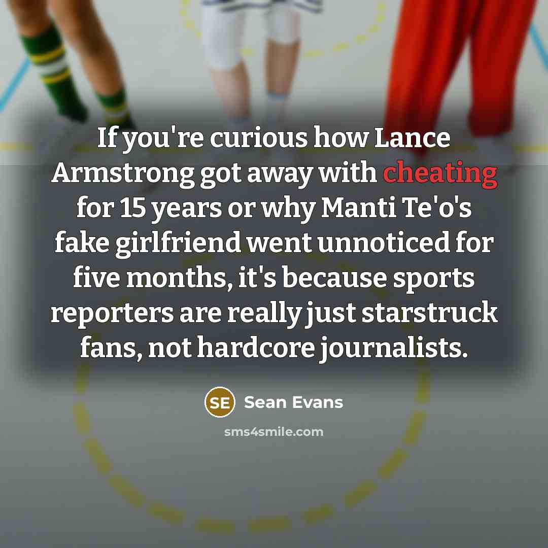 “If you're curious how Lance Armstrong got away with cheating…” quote by Sean Evans