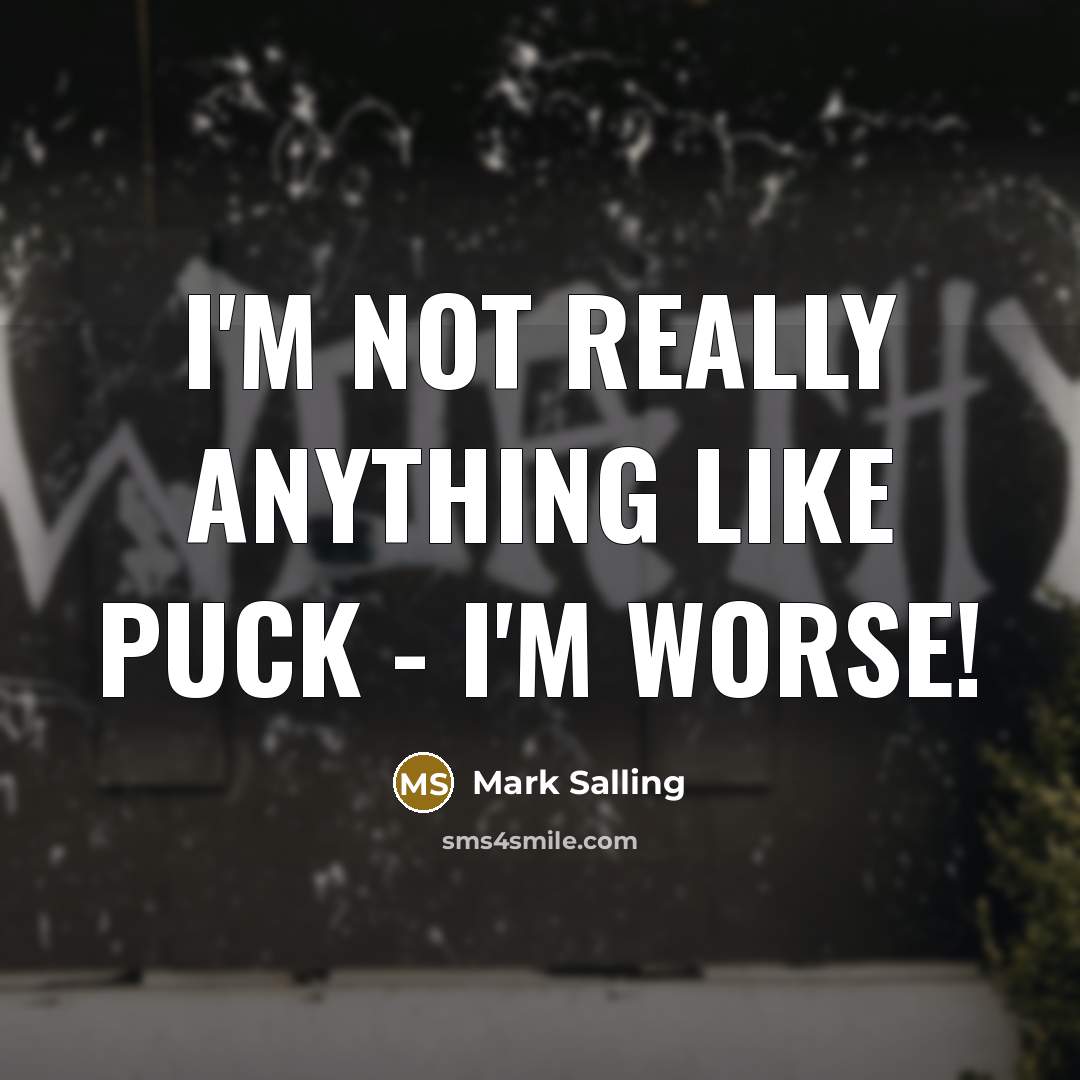 “I'm not really anything like Puck - I'm worse!…” quote by Mark Salling