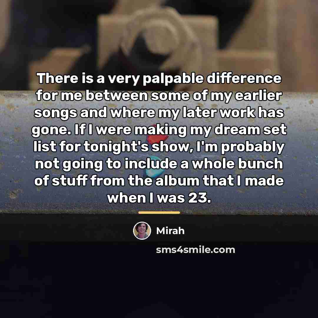 “There is a very palpable difference for me between some…” quote by Mirah