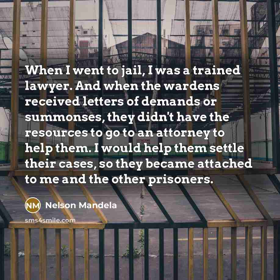 “When I went to jail, I was a trained lawyer.…” quote by Nelson Mandela