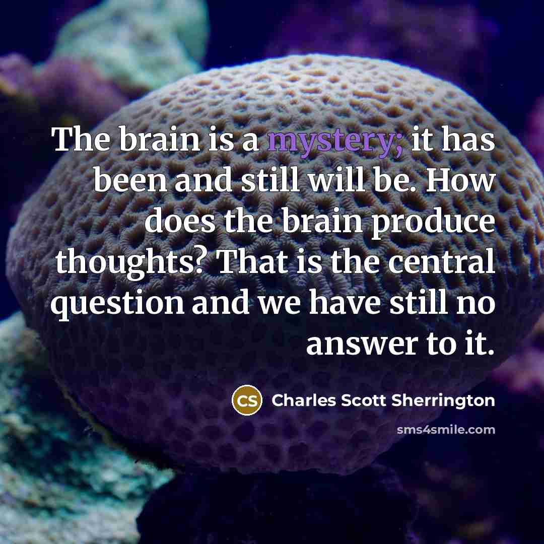 “The brain is a mystery; it has been and still…” quote by Charles Scott Sherrington
