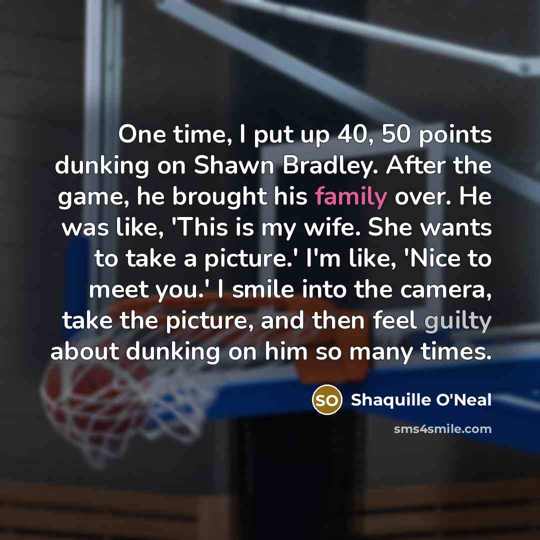 “One time, I put up 40, 50 points dunking on…” quote by Shaquille O'Neal