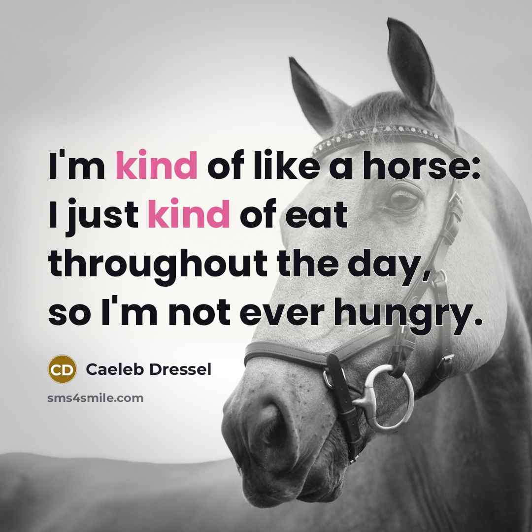 “I'm kind of like a horse: I just kind of…” quote by Caeleb Dressel