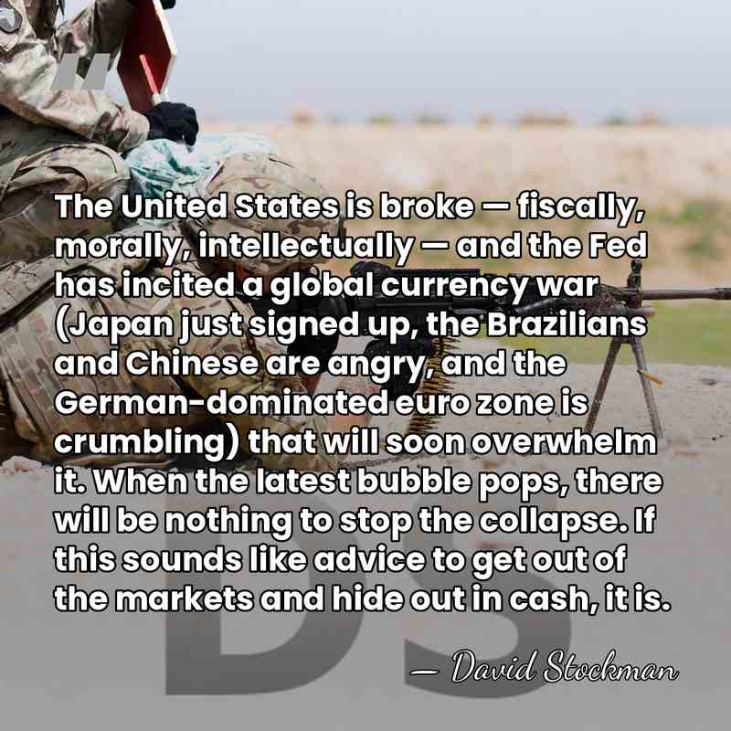 The United States is broke — fiscally, morally, intellectually — and the&hellip; - David Stockman
