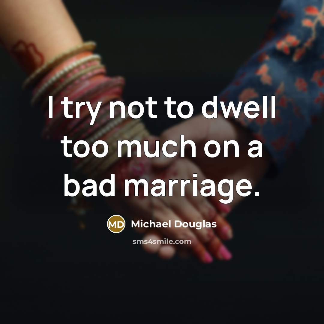 “I try not to dwell too much on a bad…” quote by Michael Douglas