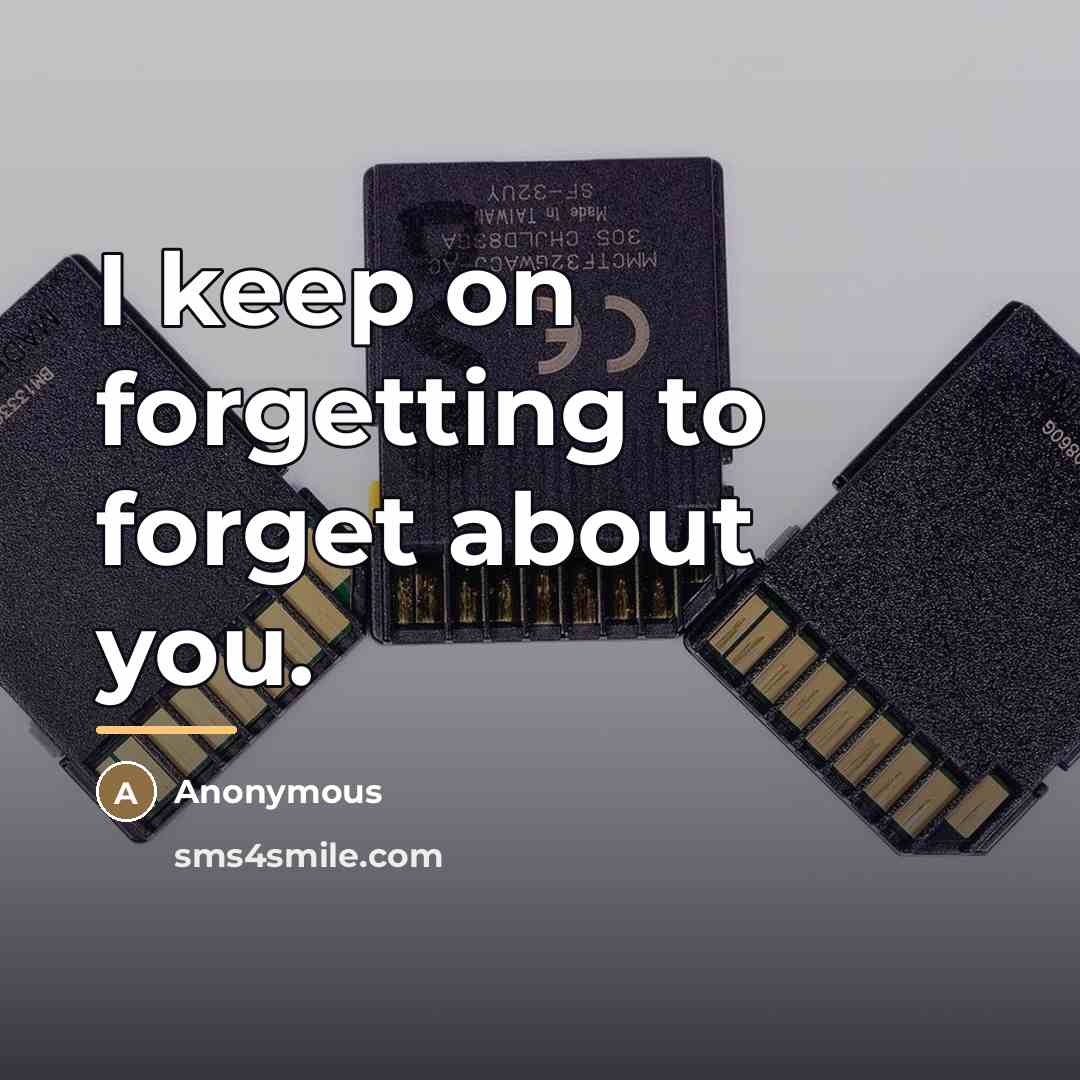 “I keep on forgetting to forget about you.…” quote by Anonymous