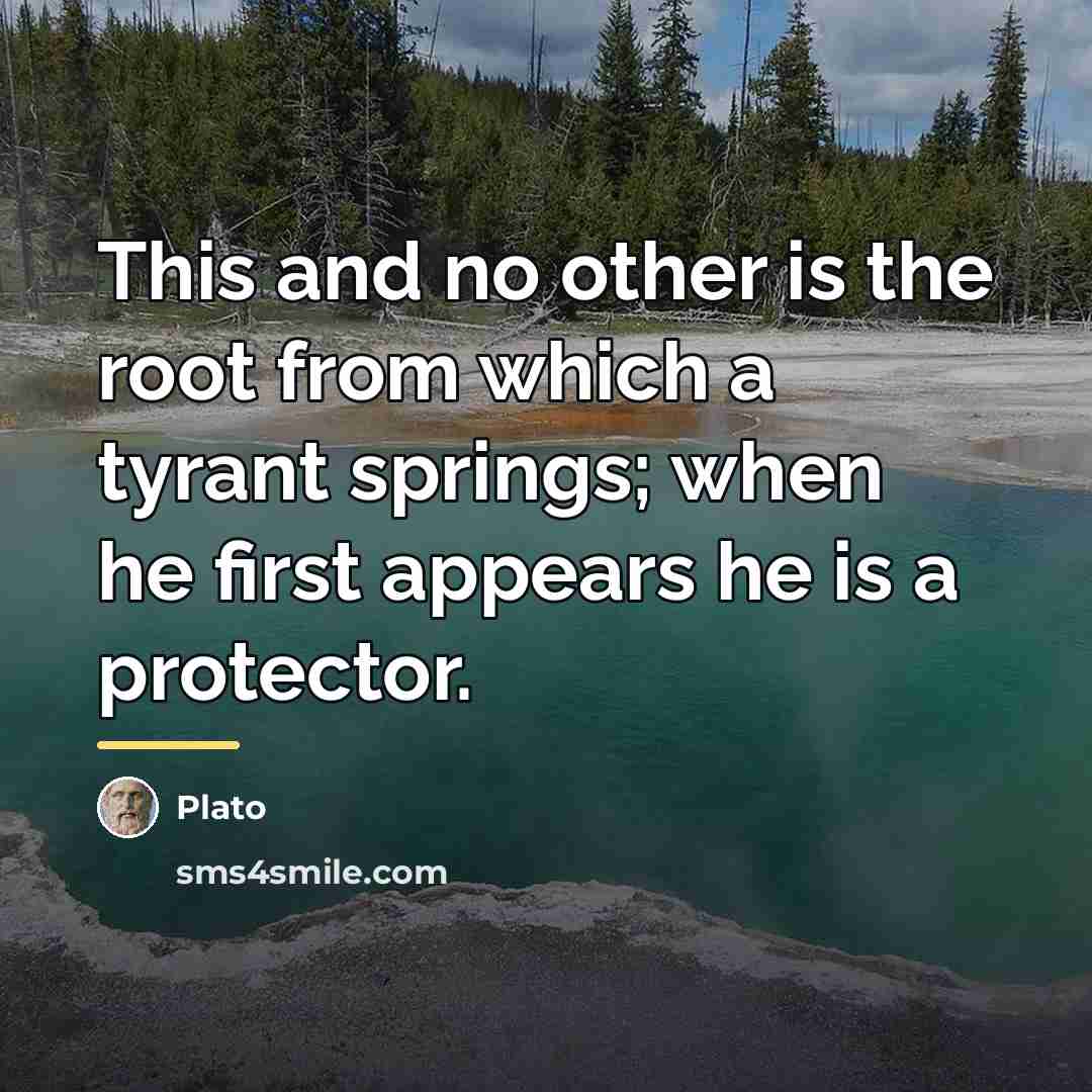 “This and no other is the root from which a…” quote by Plato