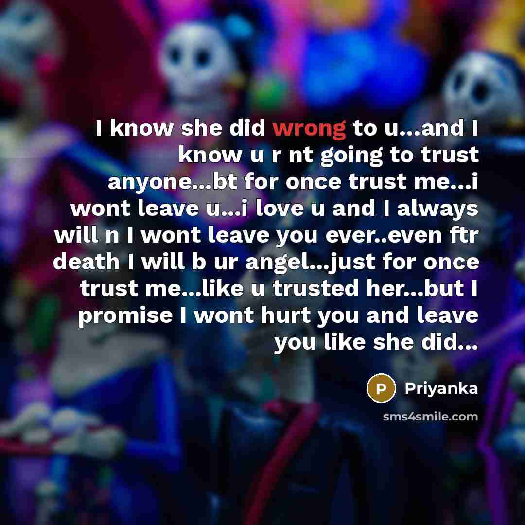 “I know she did wrong to u....and I know u…” quote by Priyanka