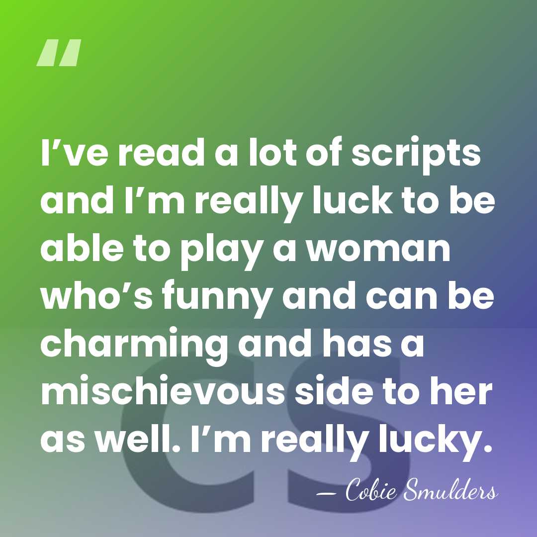I’ve read a lot of scripts and I’m really luck to be&hellip; - Cobie Smulders
