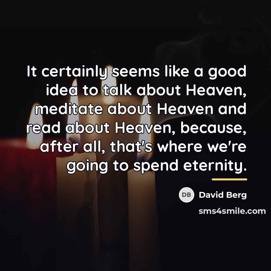 “It certainly seems like a good idea to talk about…” quote by David Berg