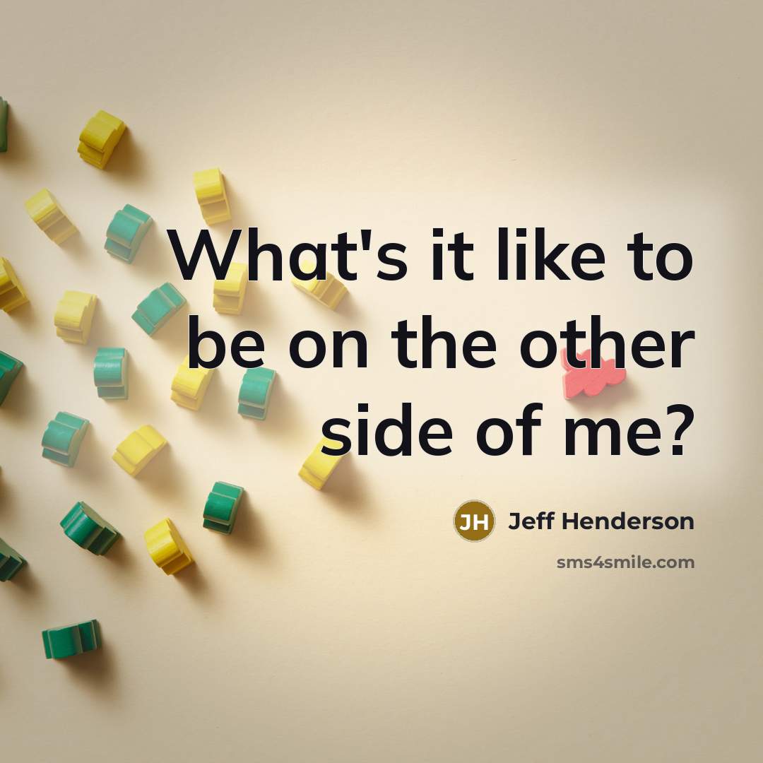 “What's it like to be on the other side of…” quote by Jeff Henderson