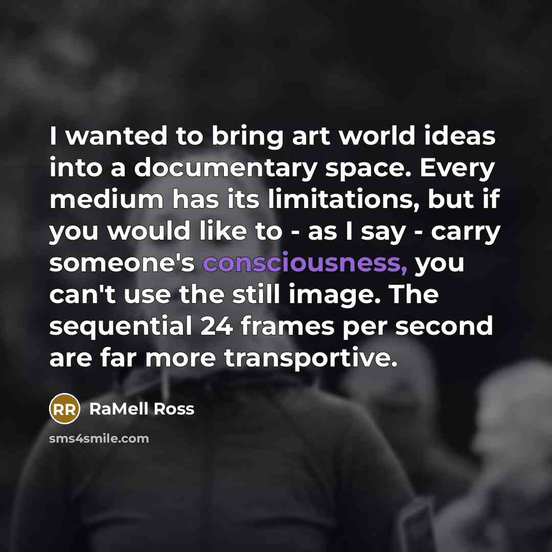 “I wanted to bring art world ideas into a documentary…” quote by RaMell Ross