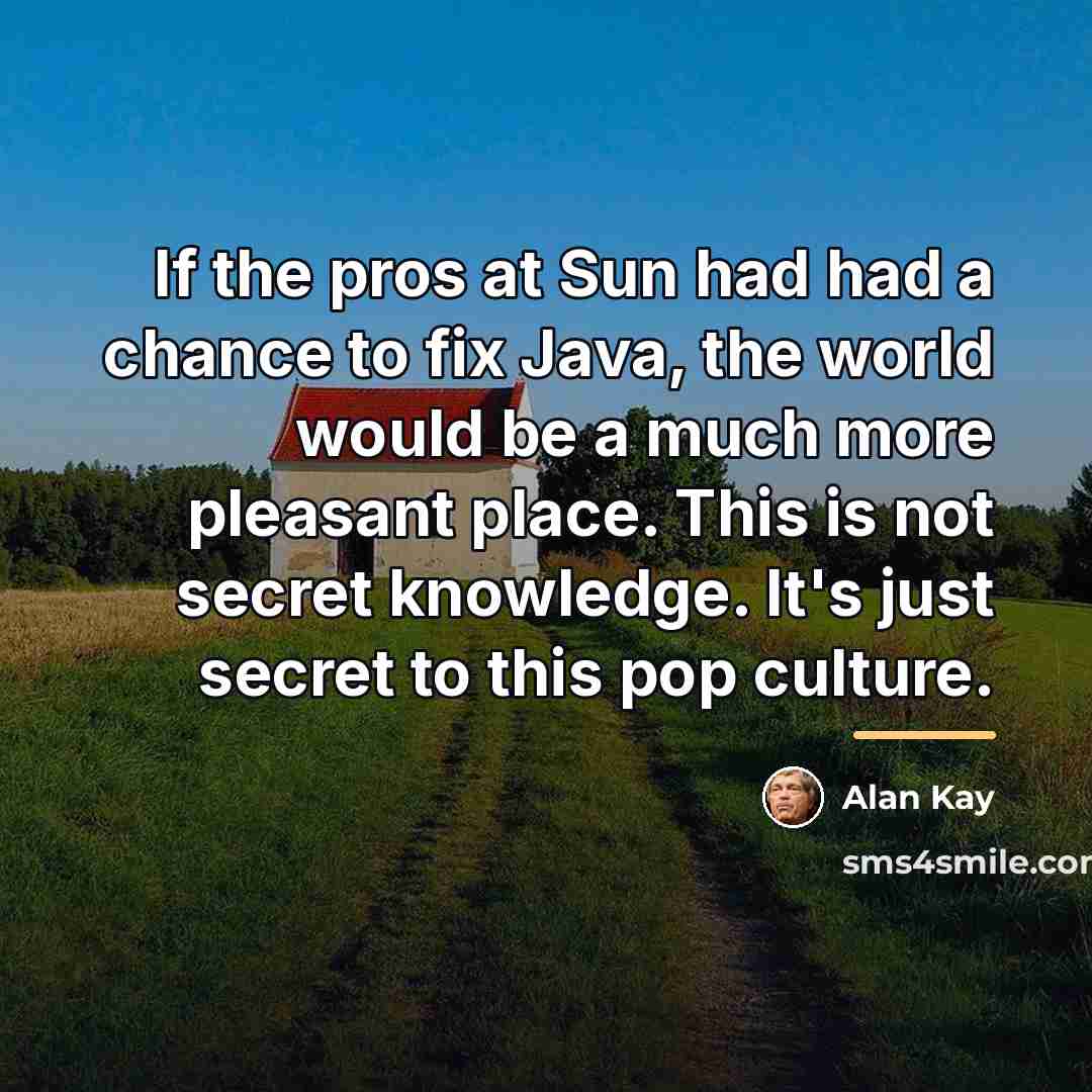 “If the pros at Sun had had a chance to…” quote by Alan Kay