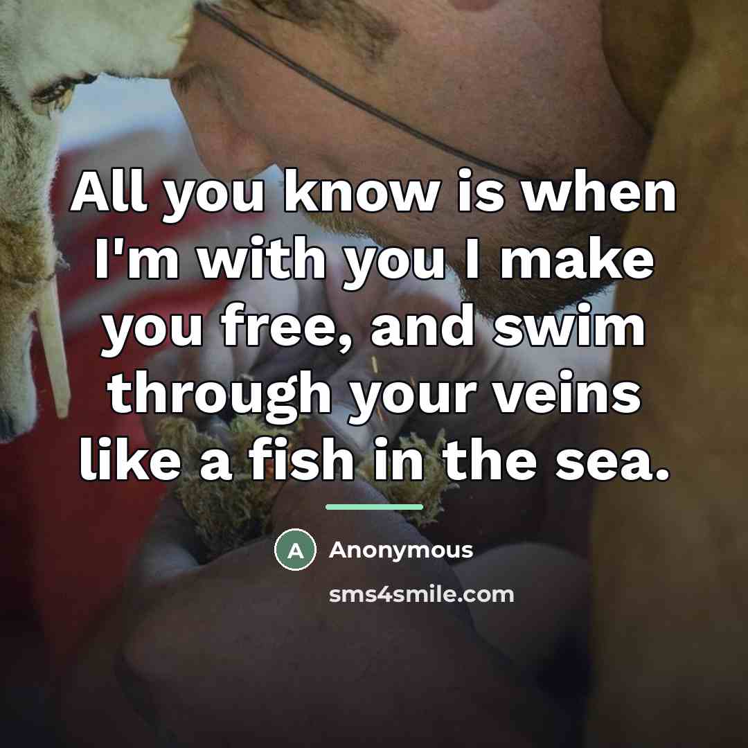 “All you know is when I'm with you I make…” quote by Anonymous