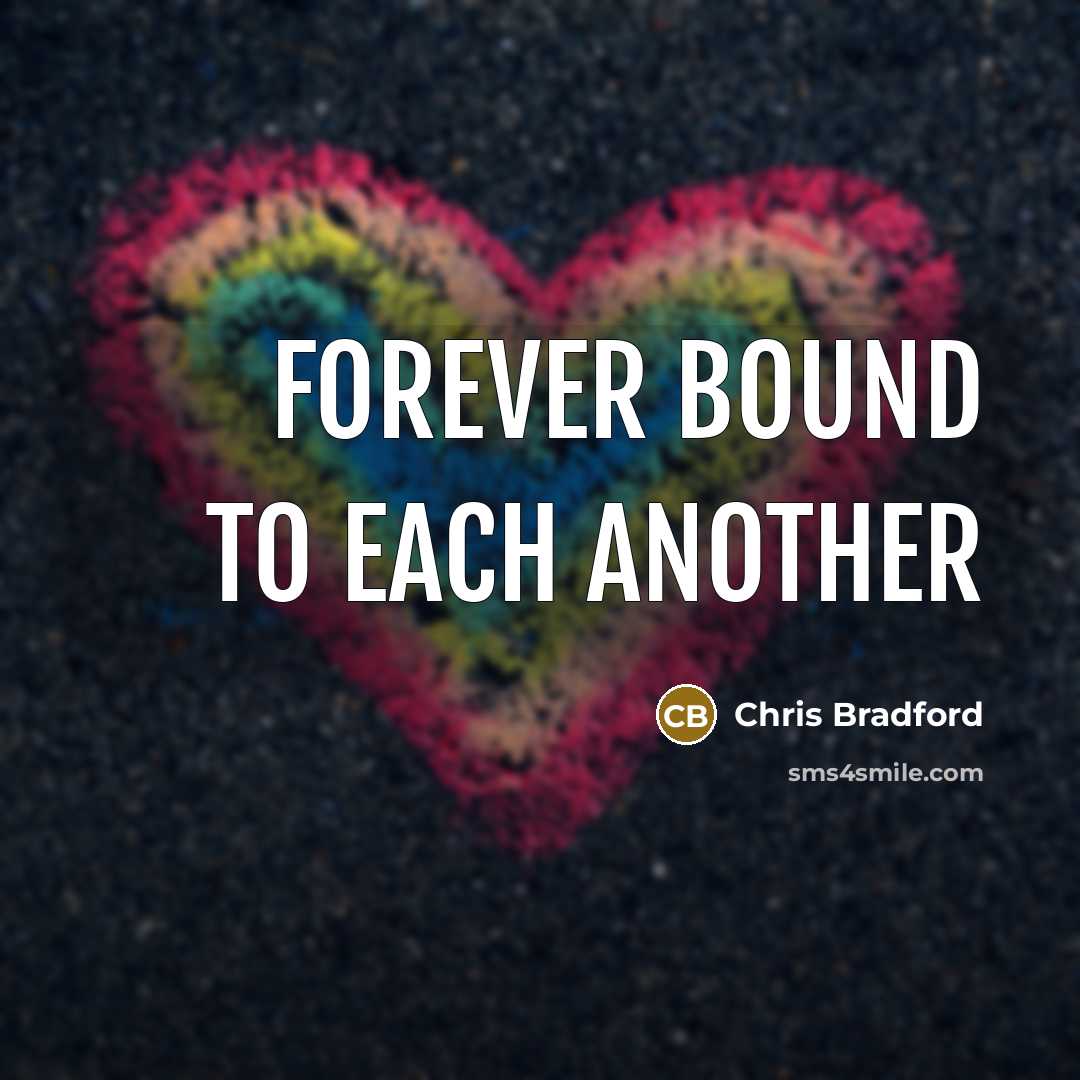 “Forever bound to each another…” quote by Chris Bradford