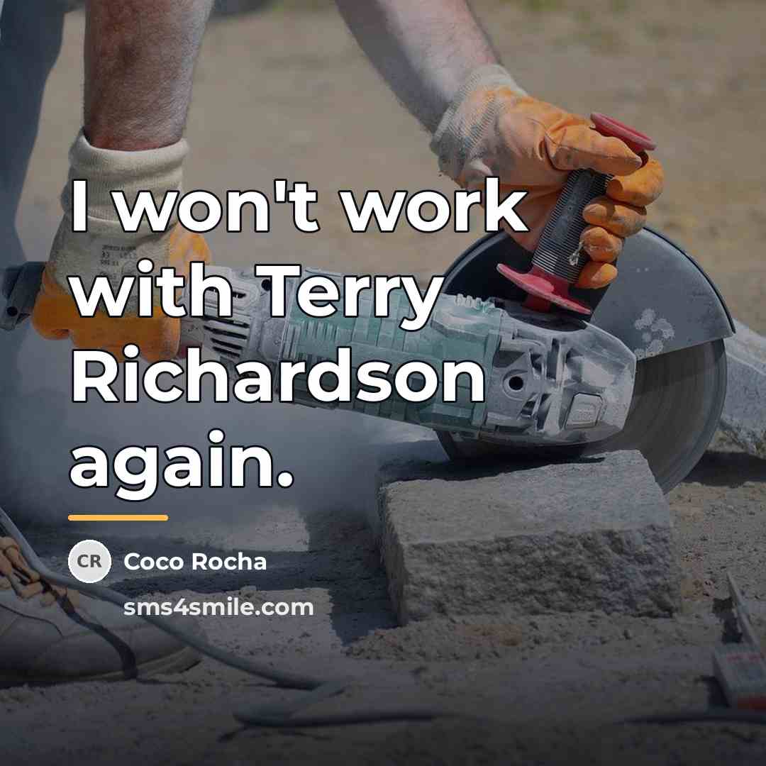 “I won't work with Terry Richardson again.…” quote by Coco Rocha