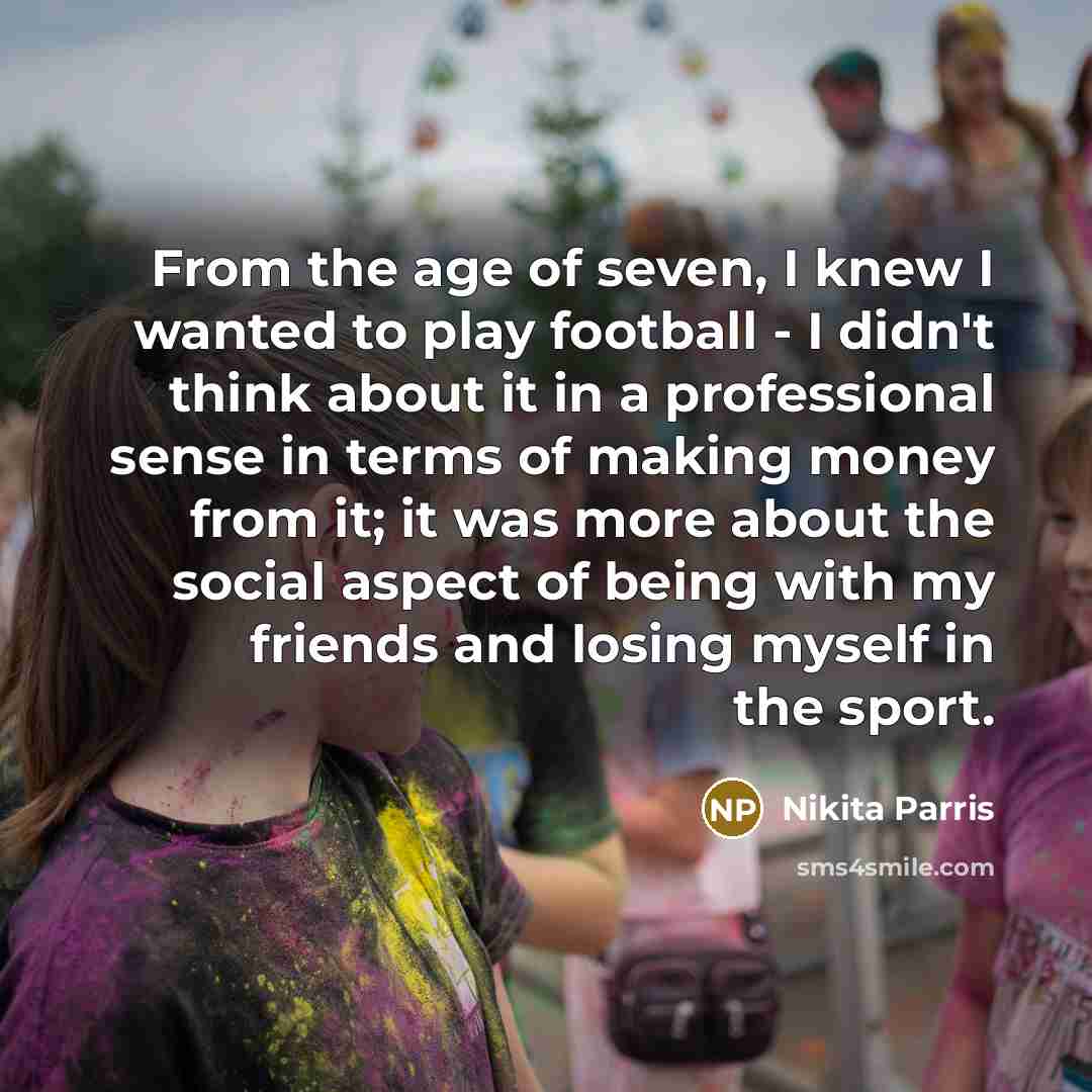 “From the age of seven, I knew I wanted to…” quote by Nikita Parris