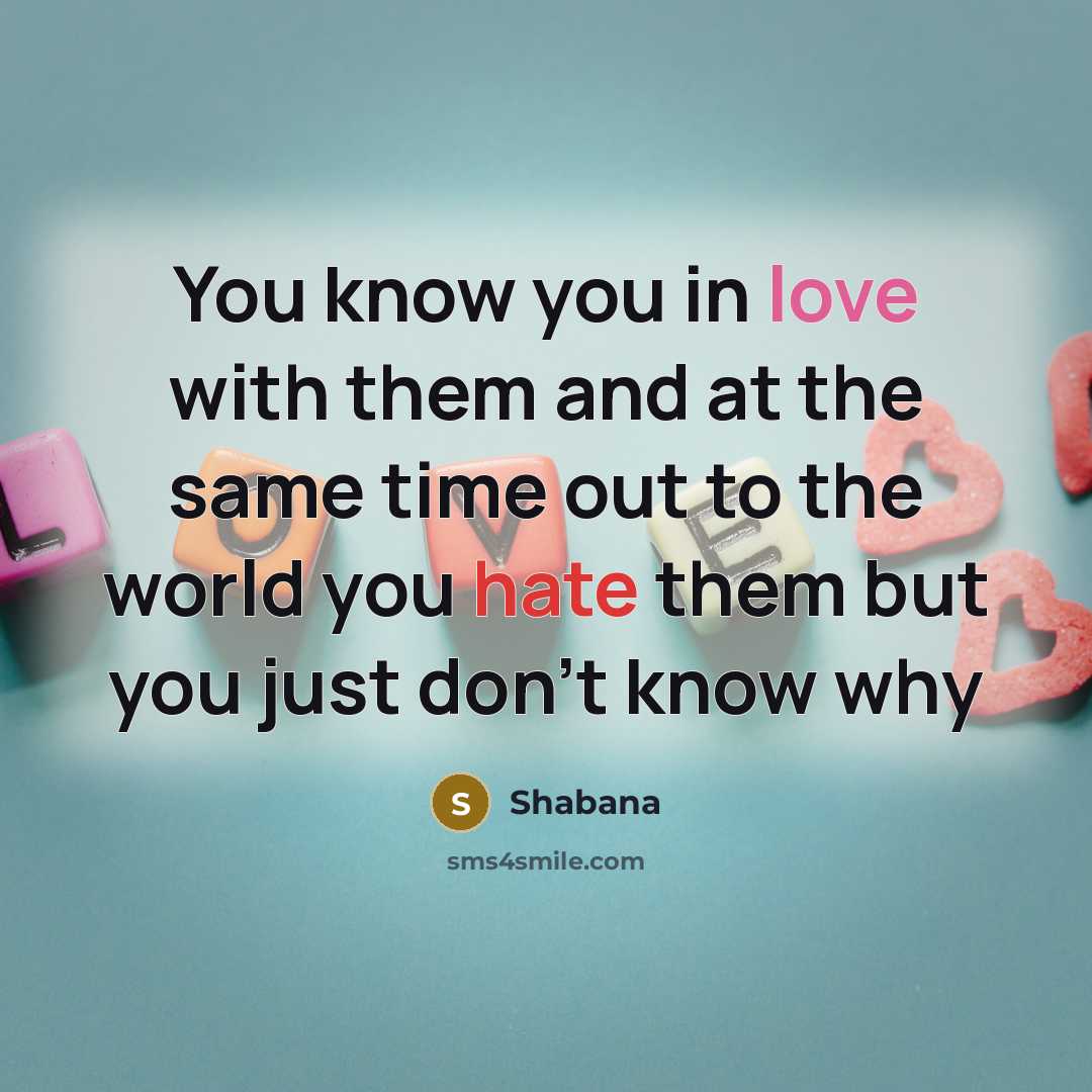“You know you in love with them and at the…” quote by Shabana