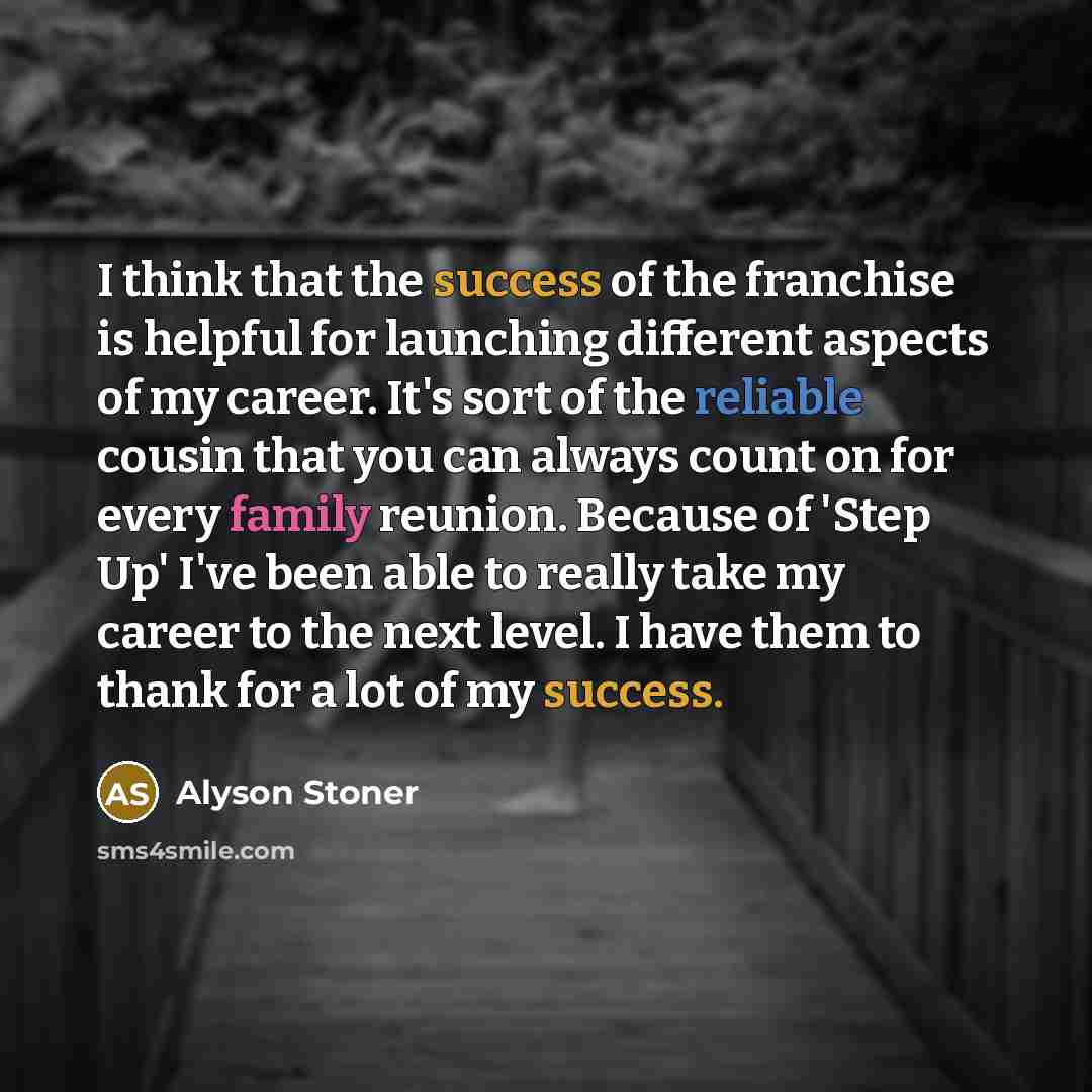 “I think that the success of the franchise is helpful…” quote by Alyson Stoner