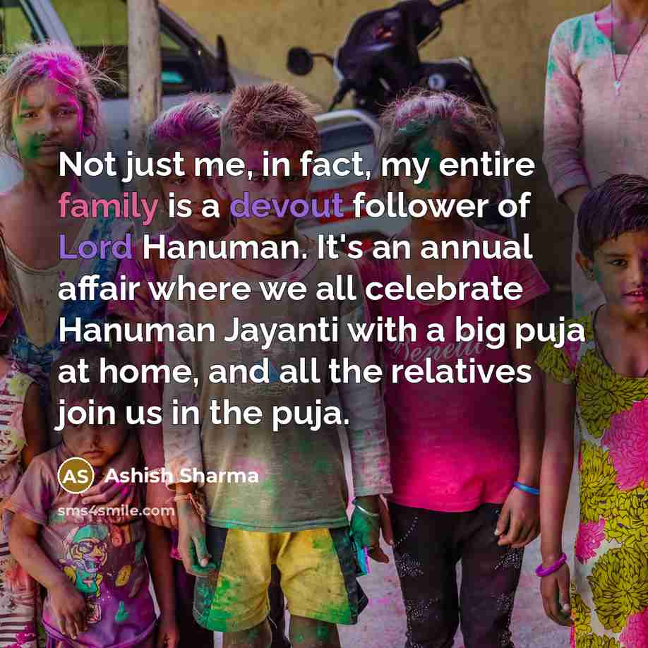 “Not just me, in fact, my entire family is a…” quote by Ashish Sharma