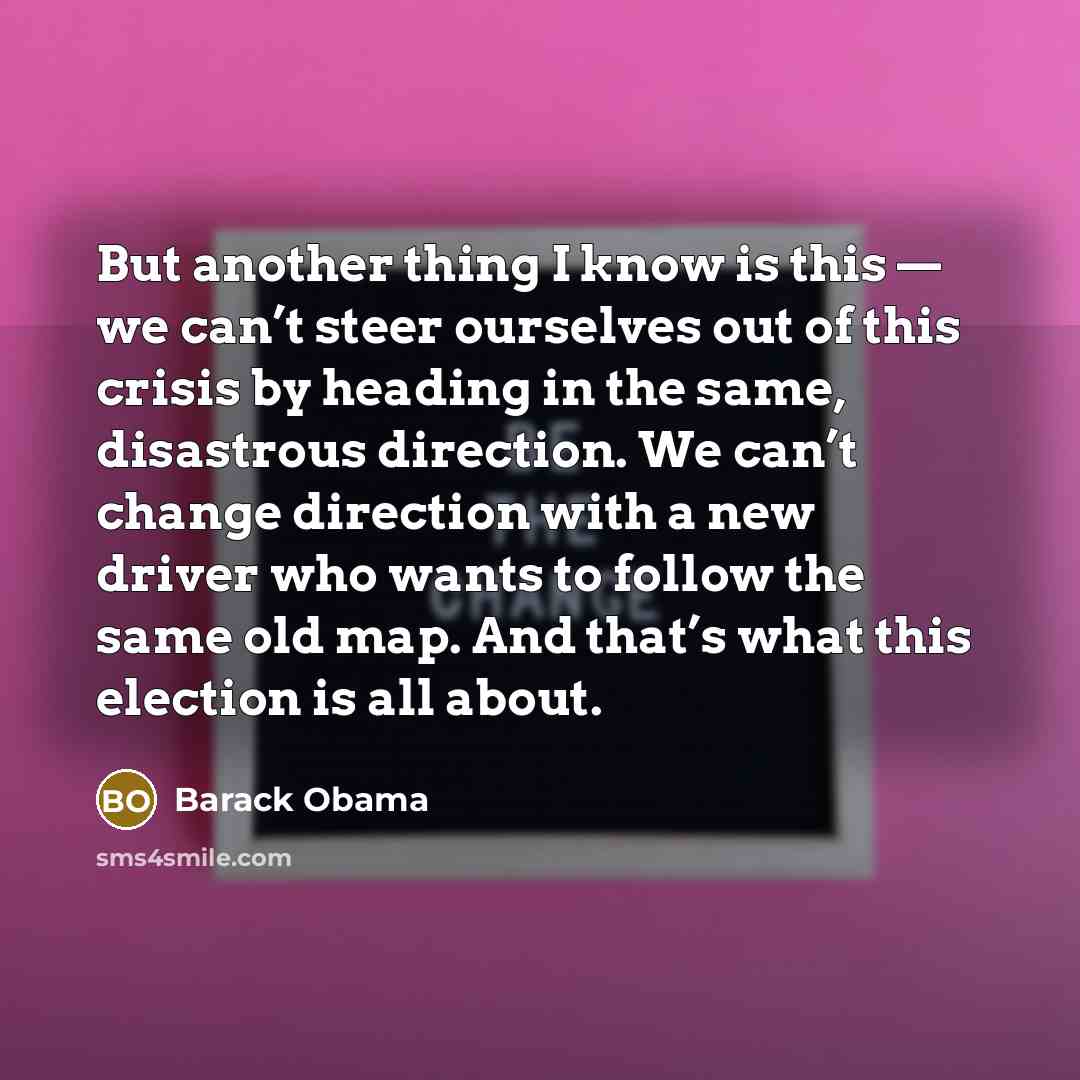 “But another thing I know is this — we can’t…” quote by Barack Obama