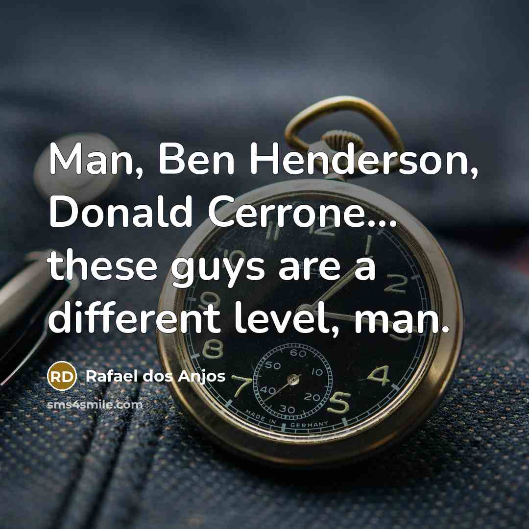 “Man, Ben Henderson, Donald Cerrone... these guys are a different…” quote by Rafael dos Anjos
