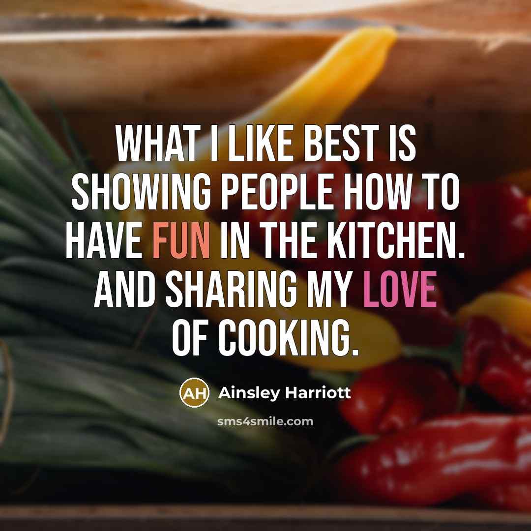 “What I like best is showing people how to have…” quote by Ainsley Harriott