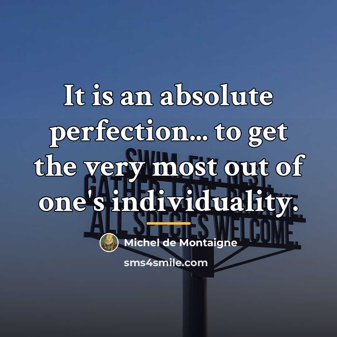 “It is an absolute perfection... to get the very most…” quote by Michel de Montaigne