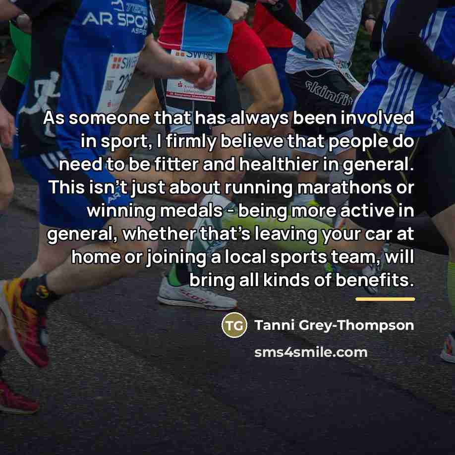 “As someone that has always been involved in sport, I…” quote by Tanni Grey-Thompson