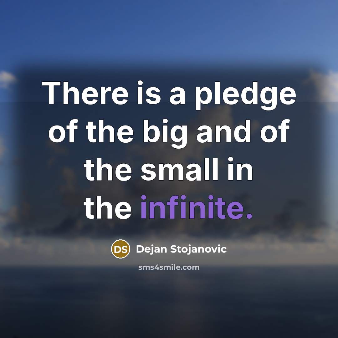 “There is a pledge of the big and of the…” quote by Dejan Stojanovic