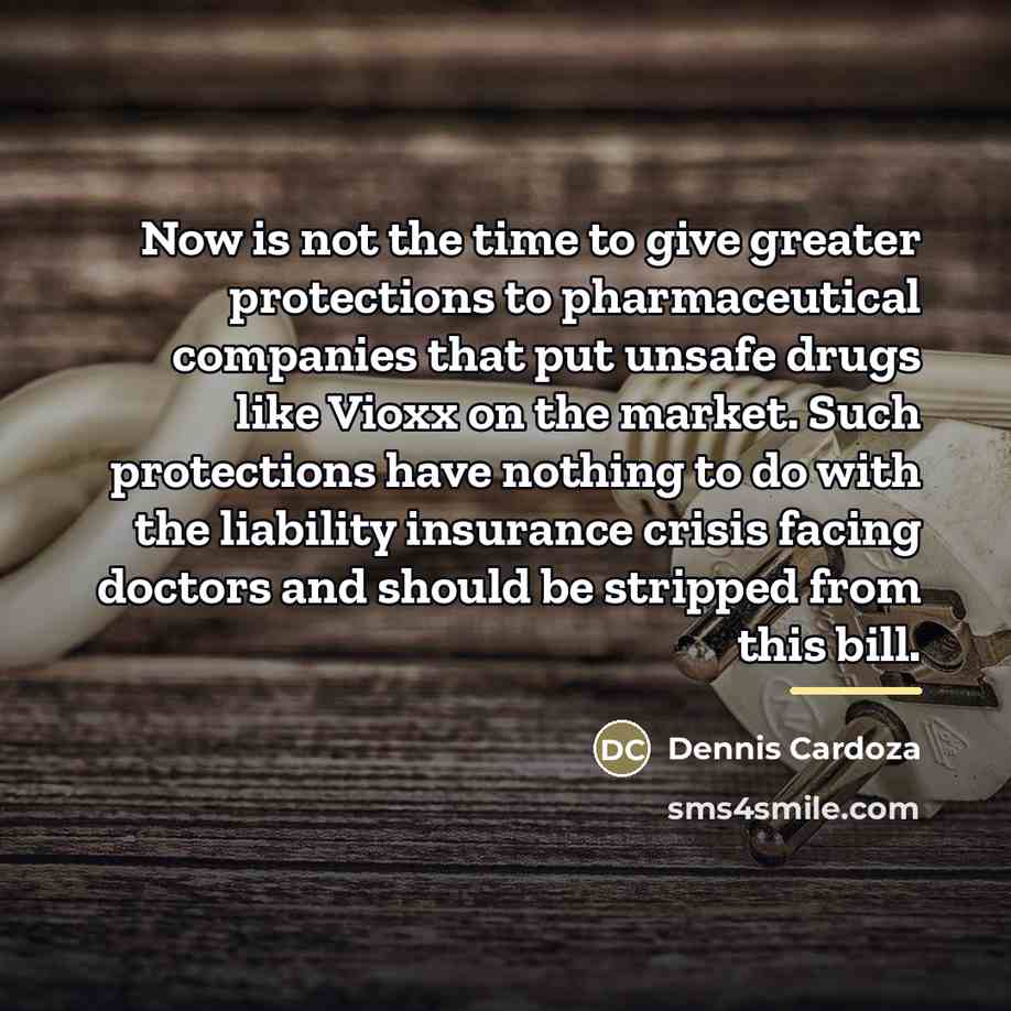 “Now is not the time to give greater protections to…” quote by Dennis Cardoza