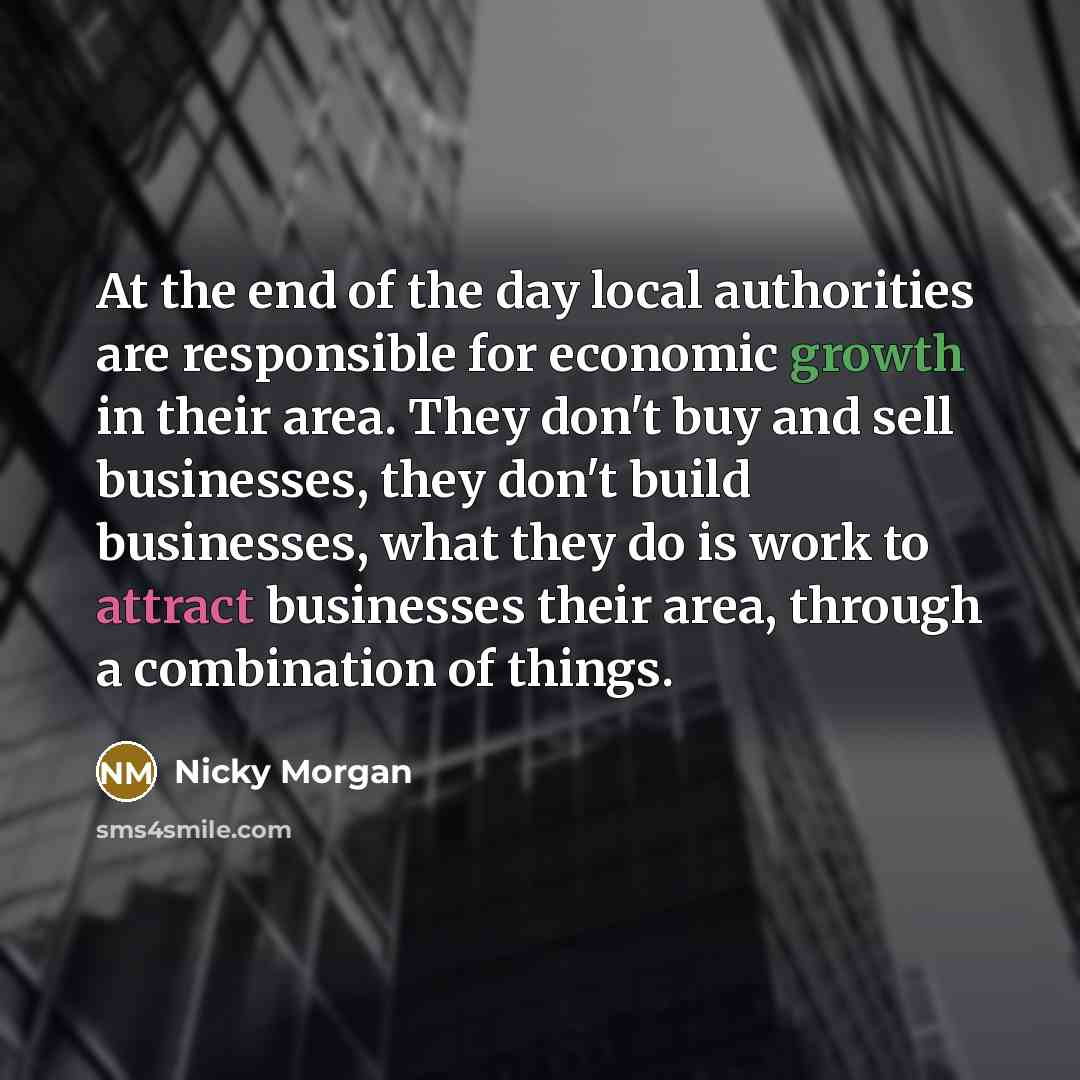 “At the end of the day local authorities are responsible…” quote by Nicky Morgan