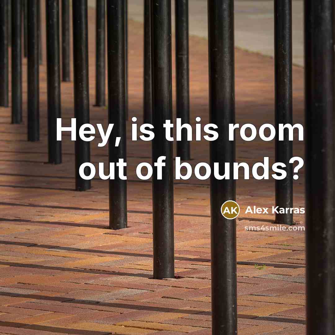 “Hey, is this room out of bounds?…” quote by Alex Karras