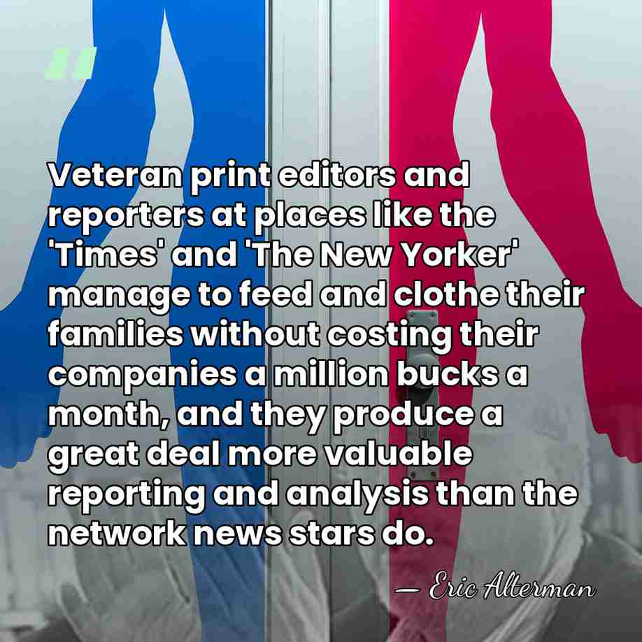 Veteran print editors and reporters at places like the 'Times' and 'The&hellip; - Eric Alterman