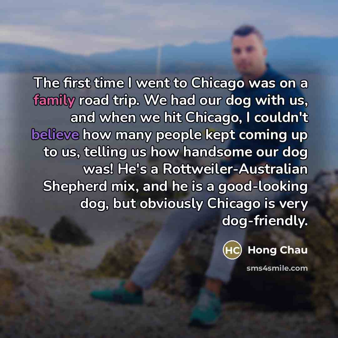 “The first time I went to Chicago was on a…” quote by Hong Chau