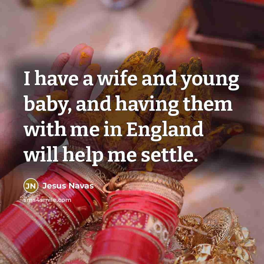 “I have a wife and young baby, and having them…” quote by Jesus Navas