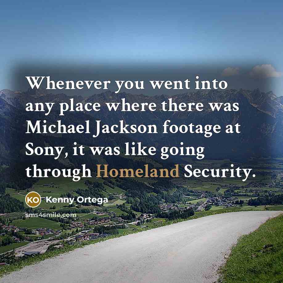 “Whenever you went into any place where there was Michael…” quote by Kenny Ortega