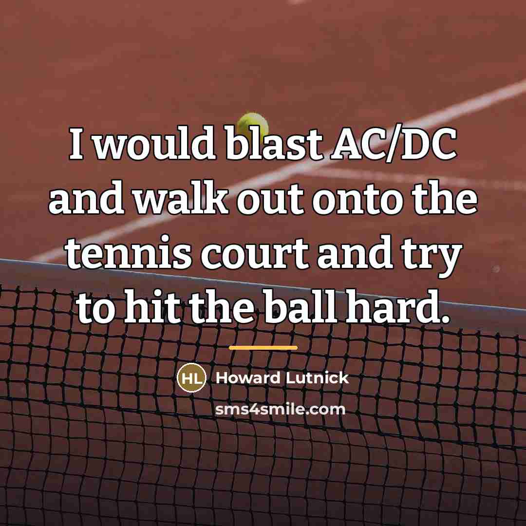 “I would blast AC/DC and walk out onto the tennis…” quote by Howard Lutnick